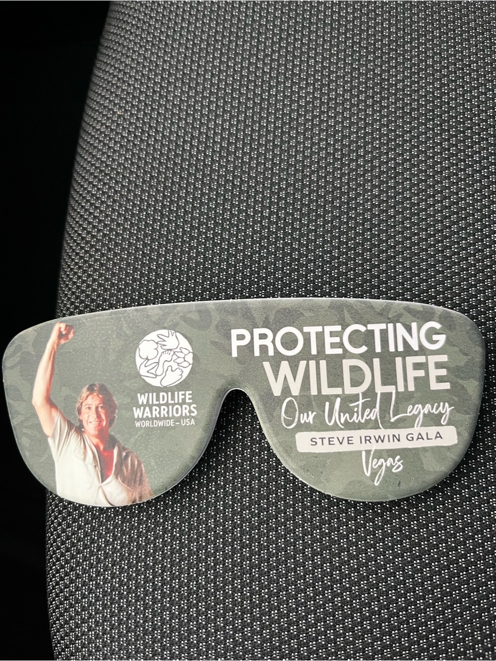 Protecting Wildlife Steve Irwin Gala silicone eyewear protection